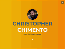 Tablet Screenshot of christopherchimento.com